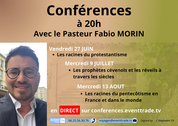 Le protestantisme, les prophètes, le pentecôtisme avec Pst Fabio Morin
